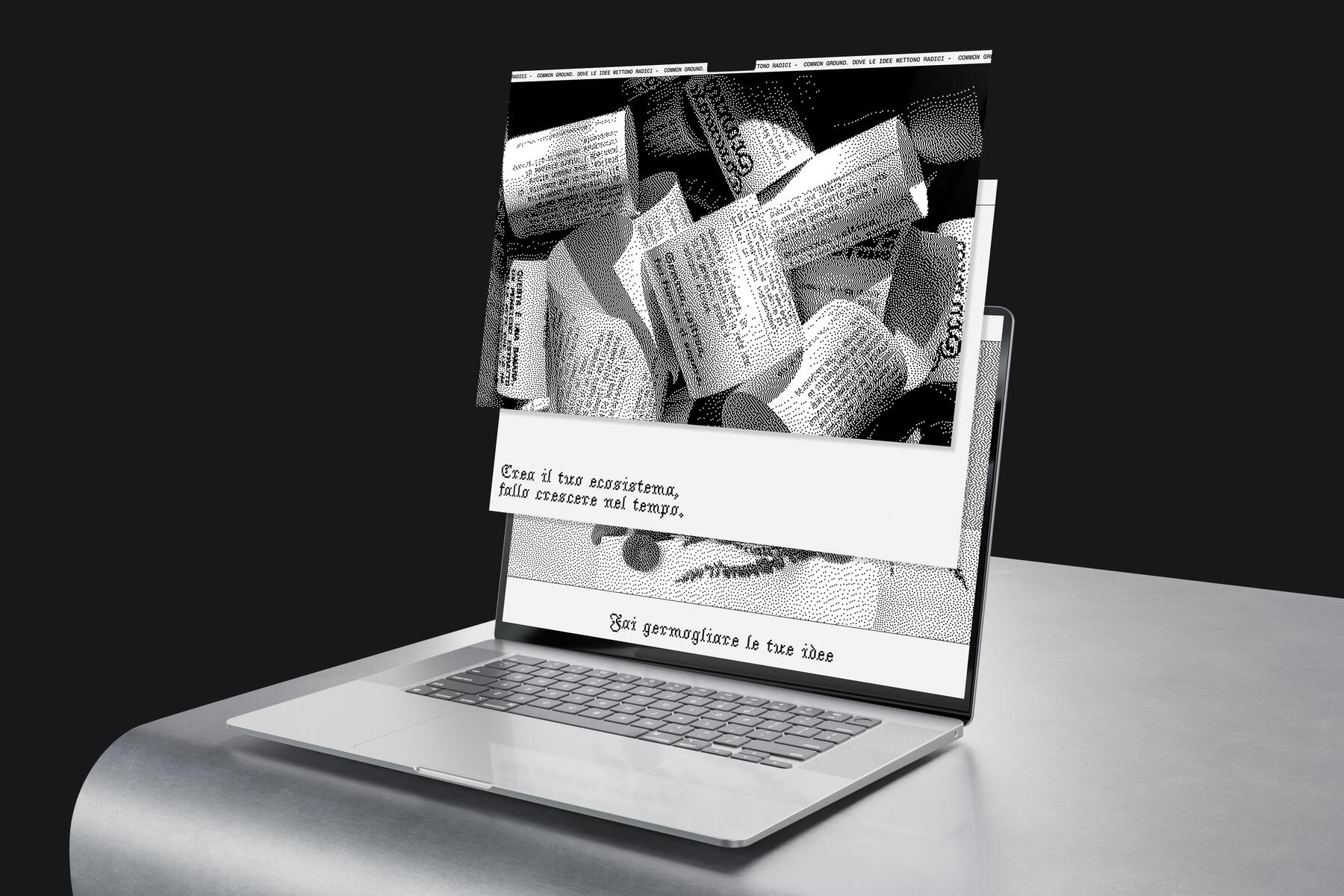 Common Ground website laptop