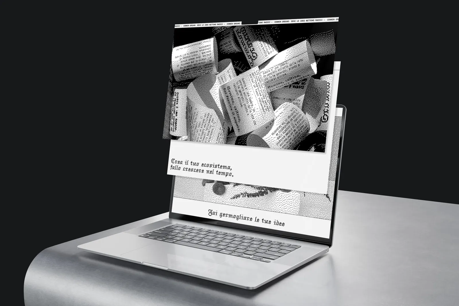 Common Ground website laptop